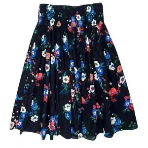 Tory Burch - Navy Floral Smocked Waist size 2